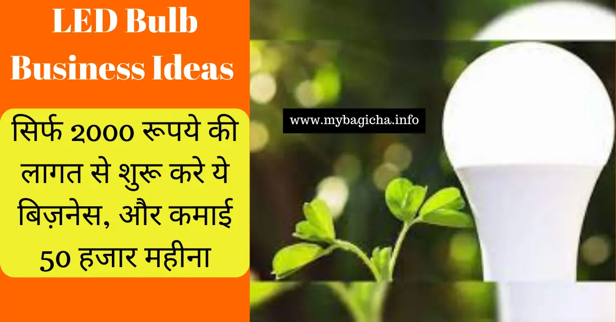 LED Bulb Business Ideas | सिर्फ 2000 रूपये की लागत से शुरू करे ये बिज़नेस, और कमाई 50 हजार महीना
