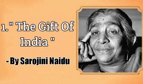 Best Sarojini Naidu Poems In Hindi | सरोजिनी नायडू कविताएँ