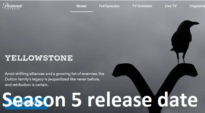 Yellowstone Season 5 Release Date Online Streaming Date Live and download link