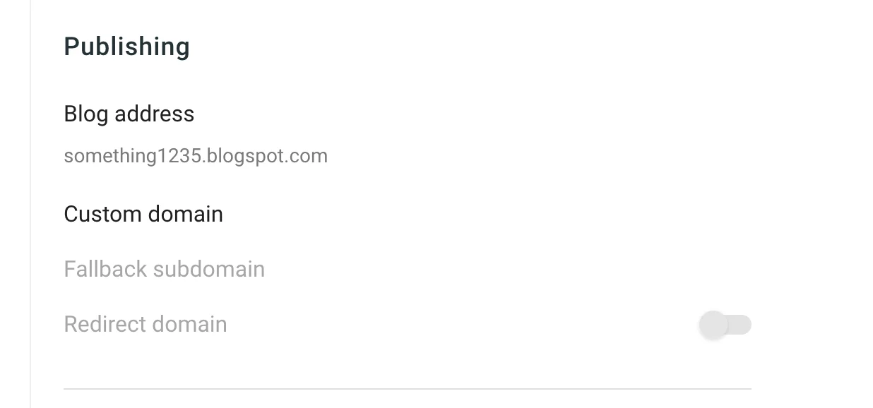 blogger custom domain setting