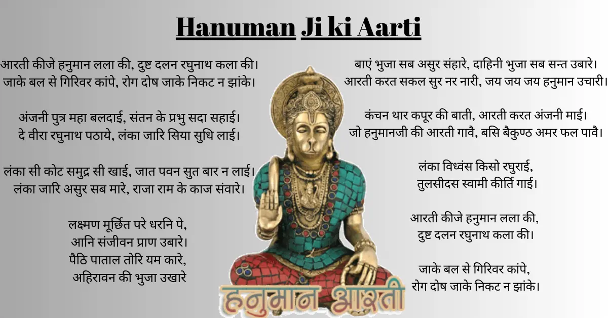 हनुमान जी की आरती Lyrics | Hanuman ji ki Aarti