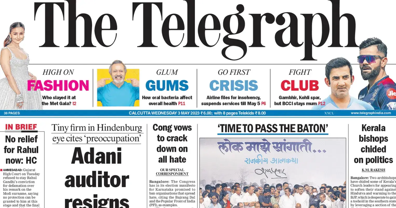 The Telegraph ePaper PDF free Download | The Telegraph Newspaper