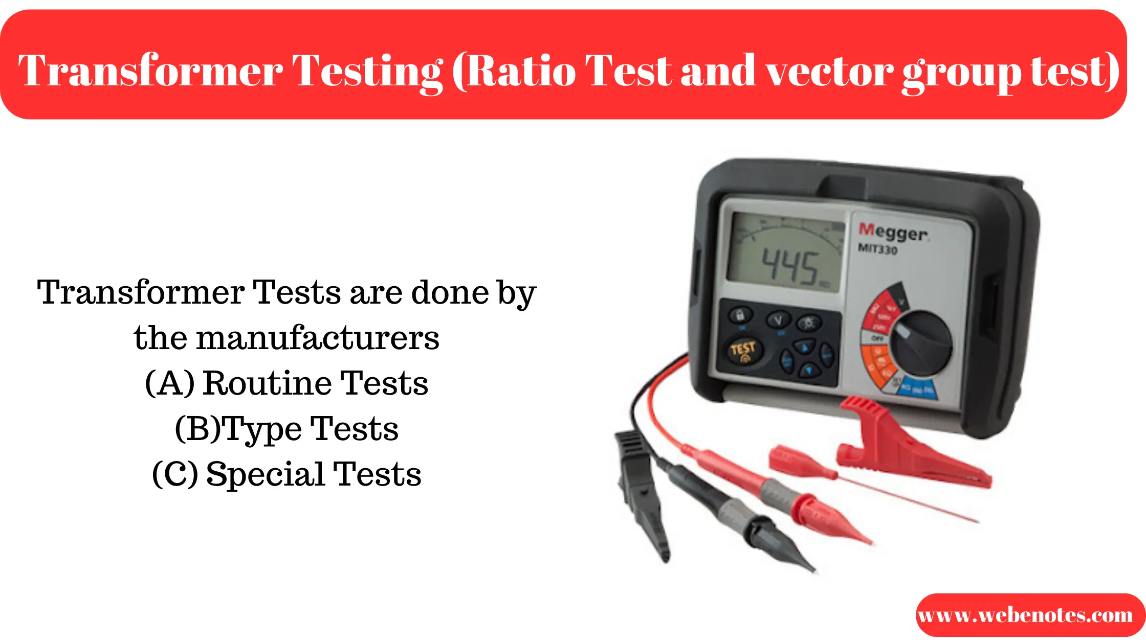 Transformer Testing (Ratio Test and vector group test) | Vector Group Test of Power Transformer