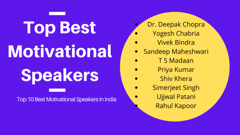 Top 10 Best Motivational Speakers in India